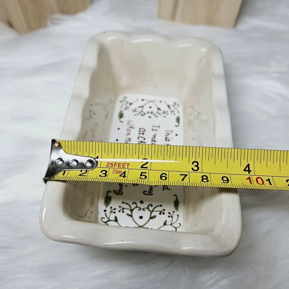 Set of 2 Oven Tara & Grasslands Mini Cake Loaf Baking Dish Christmas Lot Vintage